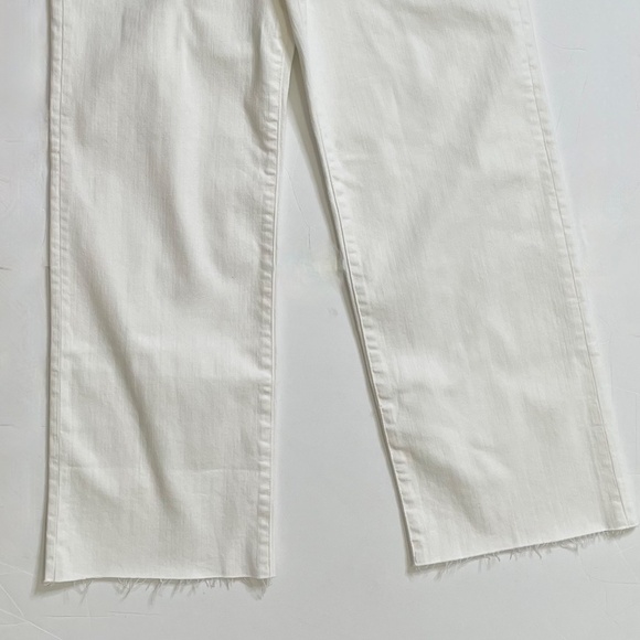 NWT! J. CREW ’96 Slim Wide Jeans Retro Raw Hems Solid White Preppy 30 Tall 30T - Picture 5 of 15